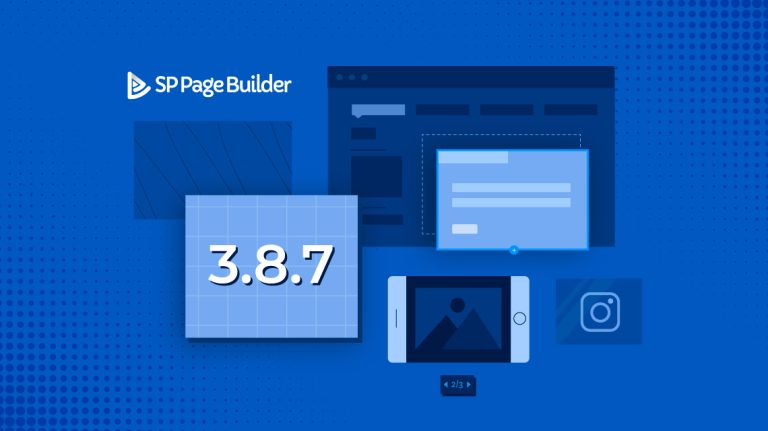SP Page Builder v3.8.7 Comes with Several Fixes and Improvements