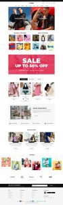 Homepage #48 – Fashion Store – Ready In EMarket – Elementor WordPress Theme