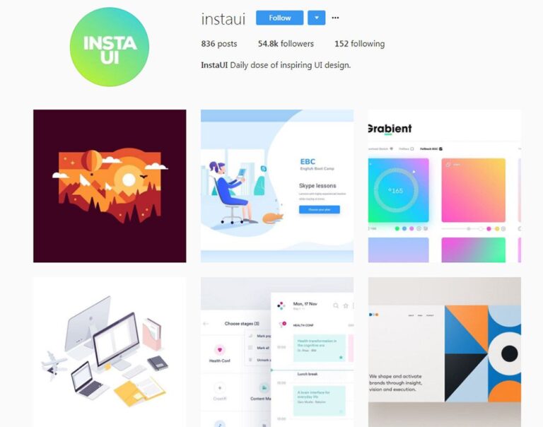 11 Instagram Accounts For UI & UX Design Inspiration