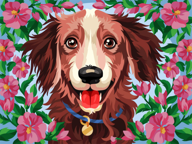 Beautiful-dog Awesome dog illustration images to inspire you