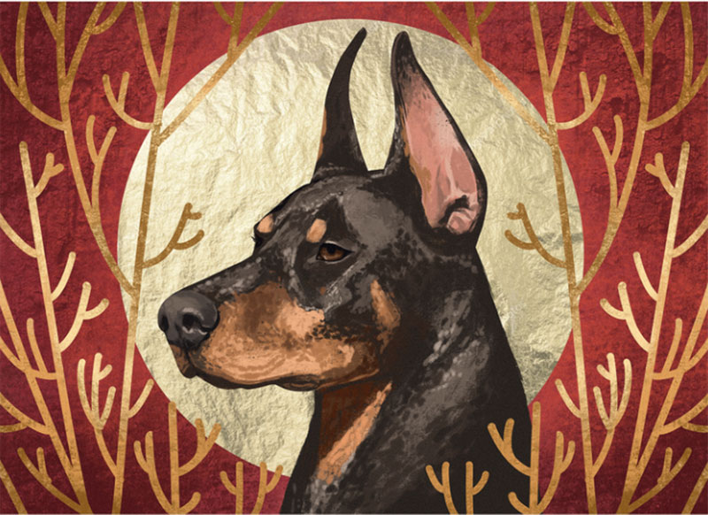 Dog-Portrait-Illustration Awesome dog illustration images to inspire you