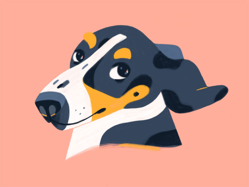Hey-There Awesome dog illustration images to inspire you