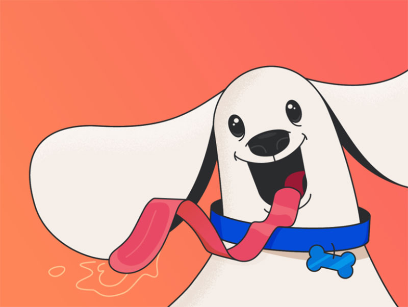 Hot-Dog Awesome dog illustration images to inspire you