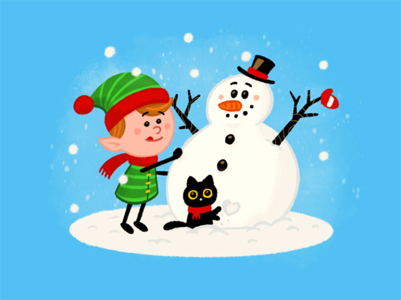 Merry-Christmas-Folks Christmas illustration examples that look amazing