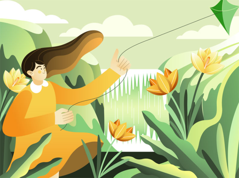 SPRING2 Dreamy spring illustration examples you must see