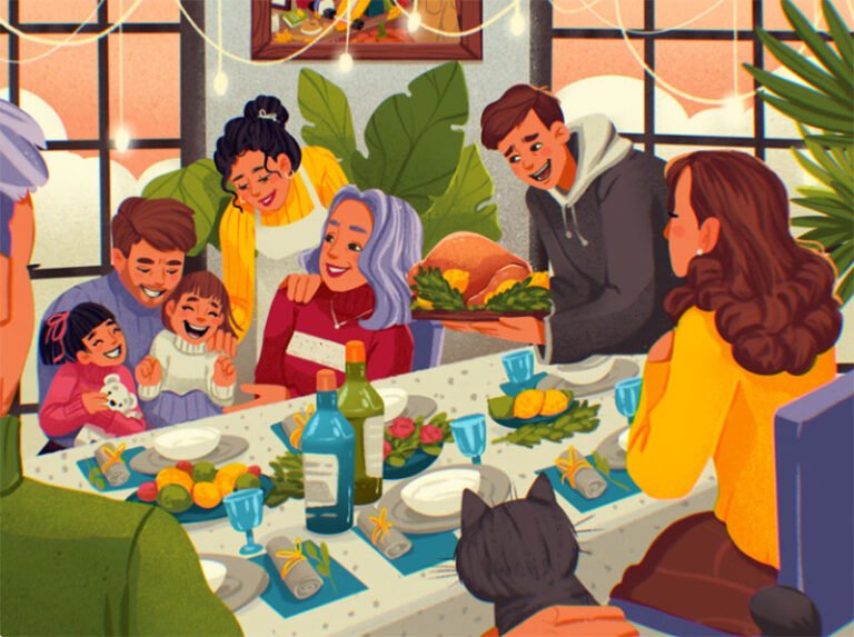 Thanksgiving illustration examples that are great