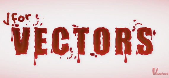 Create a simple blood text