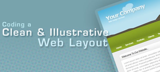 Coding a Clean & Illustrative Web Design from Scratch