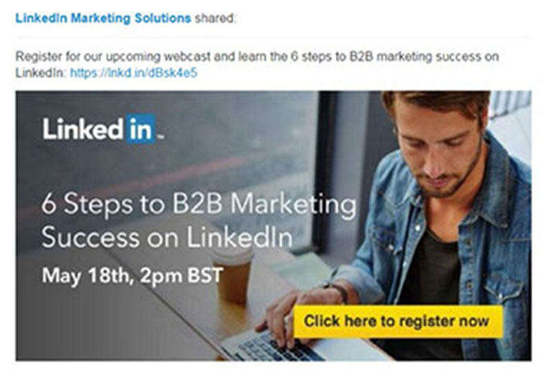 linkedin2 11 Advertisement Design Tips That Will Help You Make an Impression