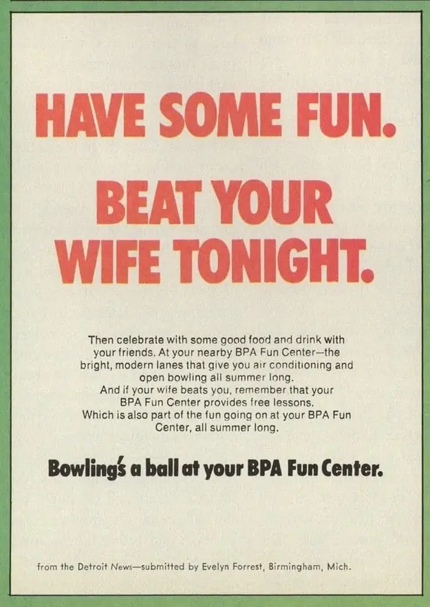 vintage fun center advertisement