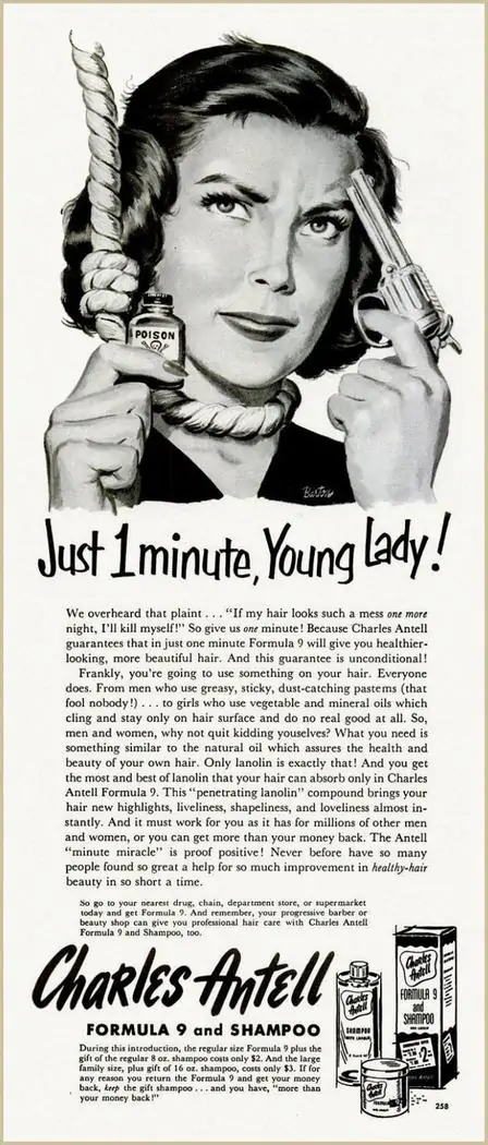 vintage shampoo advertisement