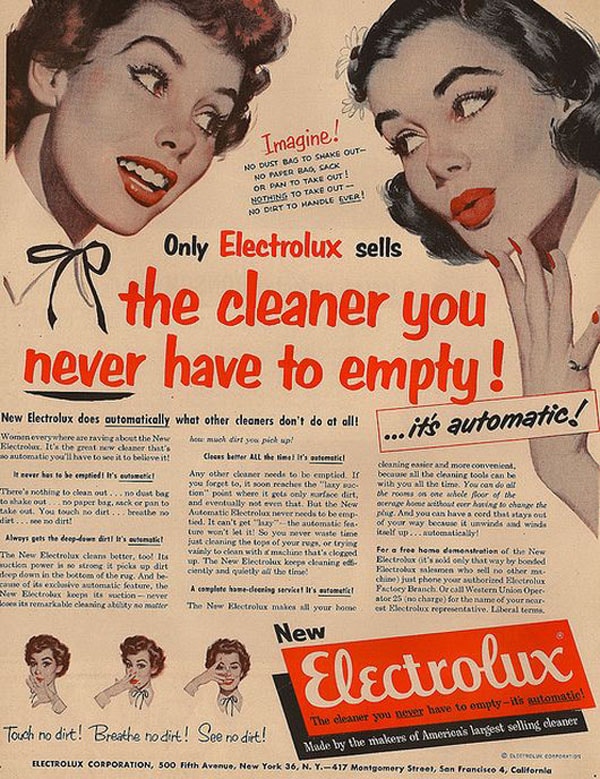 vintage electrolux advertisement