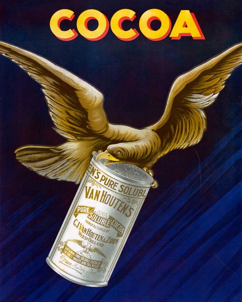 vintage Van Houten's Cocoa print advertisement