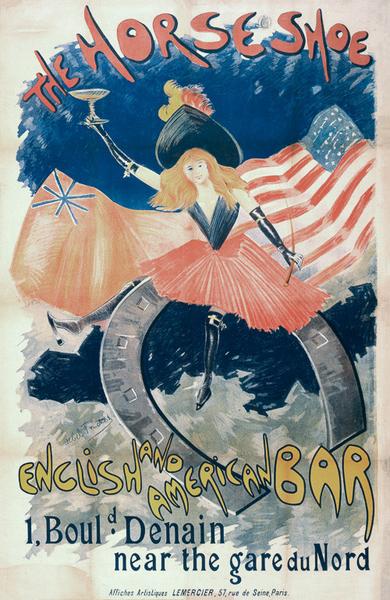 vintage The Horseshoe English and American Bar advertisement