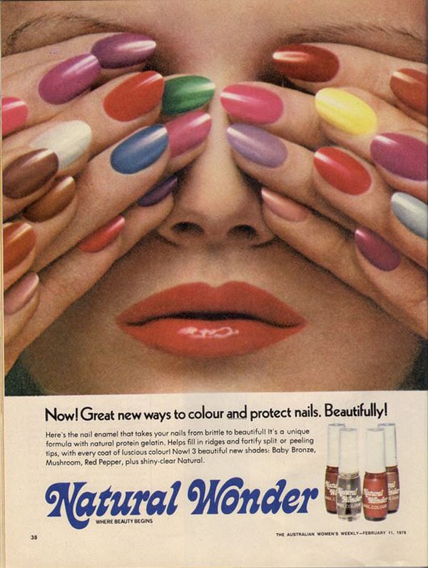 vintage nail polish advertisement