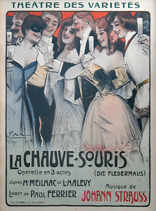 vintage Georges DOLA La Chauve-Souris poster 