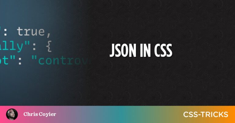 JSON in CSS
