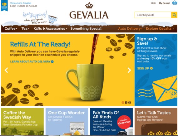Gevalia-Coffee-15-Eye-Catching-Food-Beverage-Ecommerce-Website-Designs