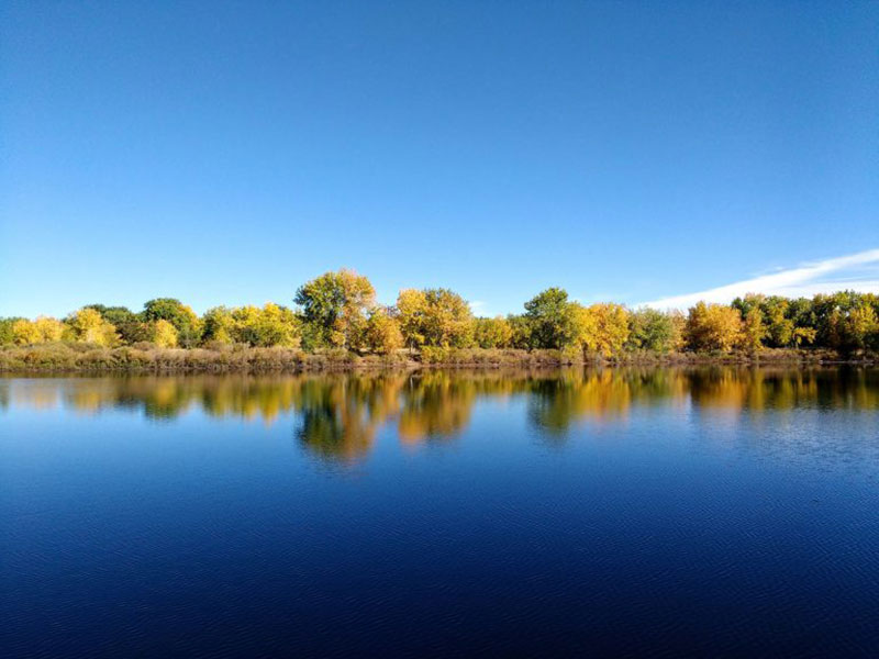 Lake-in-Early-Fall-A-Deep-Blue Fall background images to use in your projects