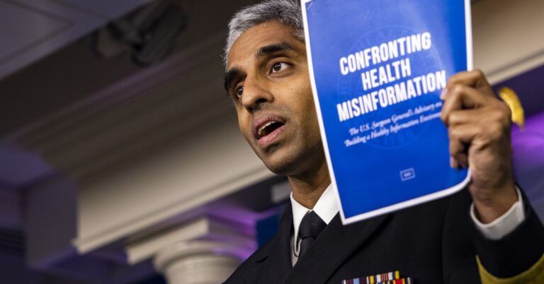 The surgeon general wants Facebook to do more to stop Covid-19 lies