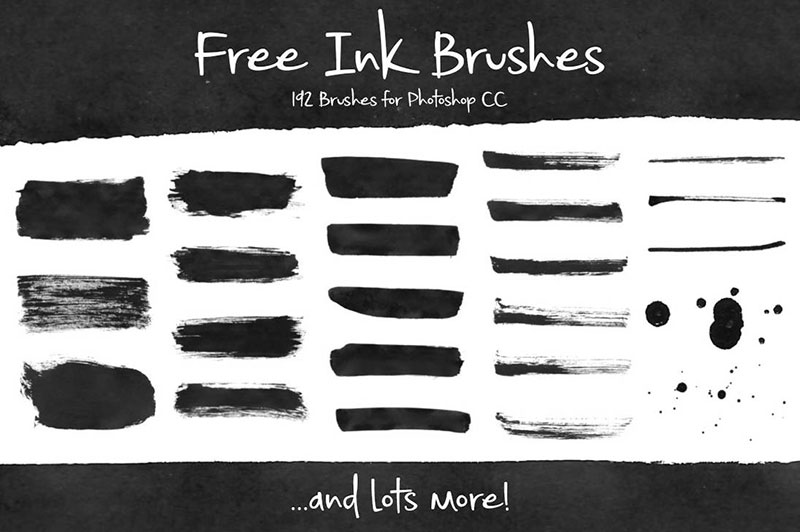 Free-Ink-Brushes-for-Photoshop-The-Magic-of-ink Photoshop painting brushes to use for better designs