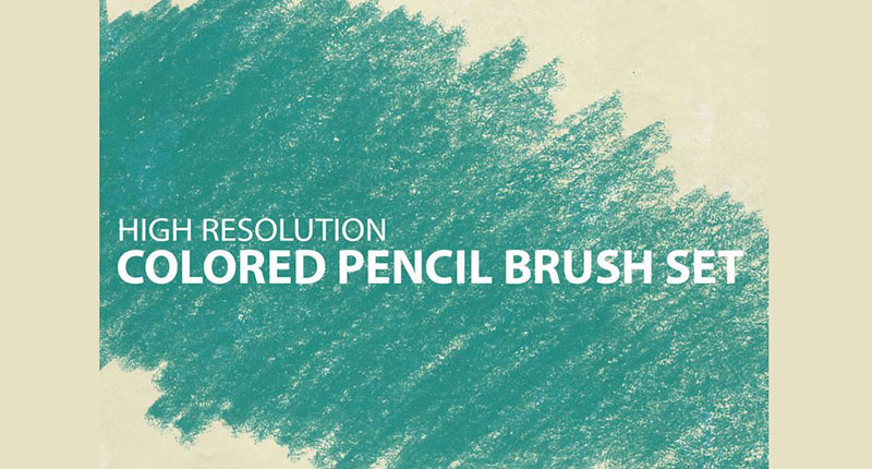 Colored-pencil-brushes-Rustic-texture Photoshop painting brushes to use for better designs