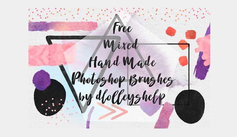 Free-Handmade-Photoshop-Brushes-All-purpose-combination Photoshop painting brushes to use for better designs
