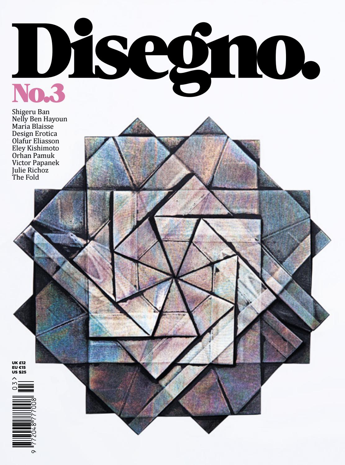 Disegno graphic design magazine cover