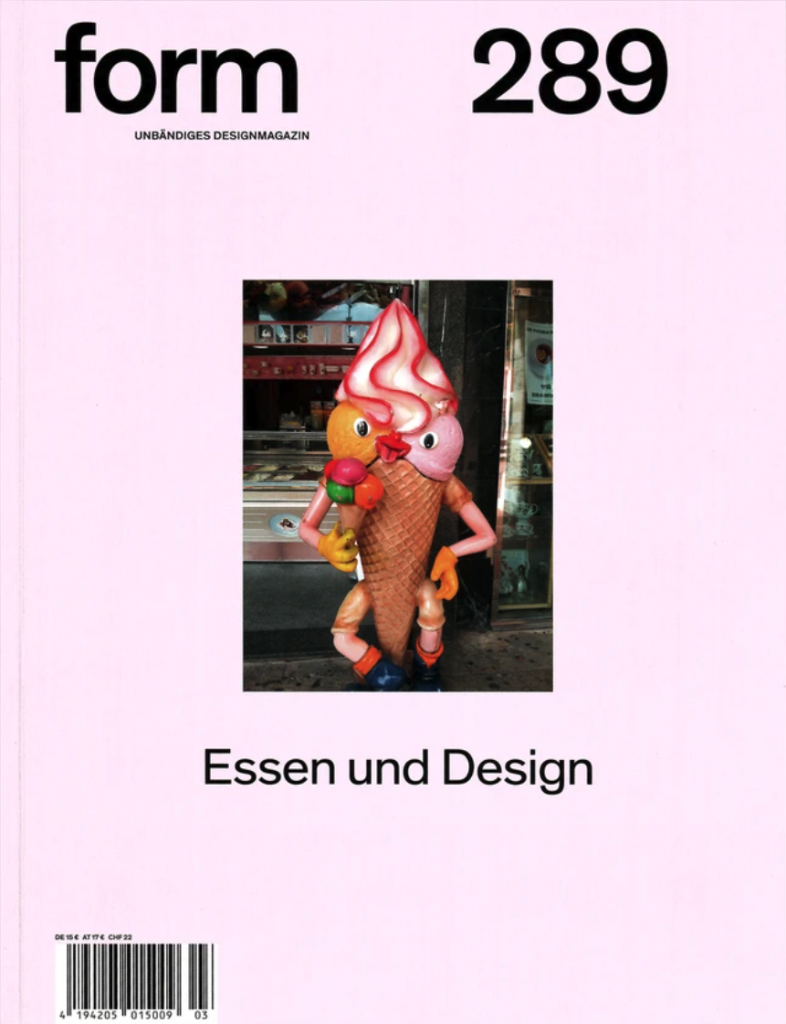 form graphic design magazine cover