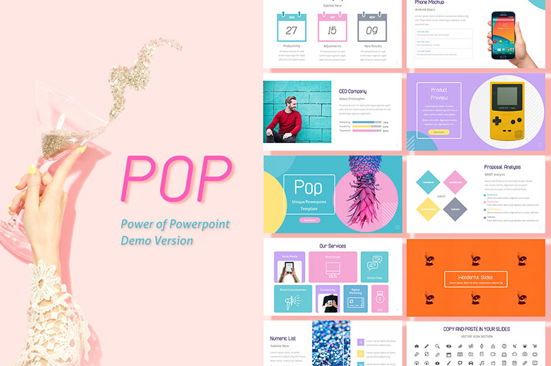 Pop-–-Free-Template The best professional PowerPoint templates collection