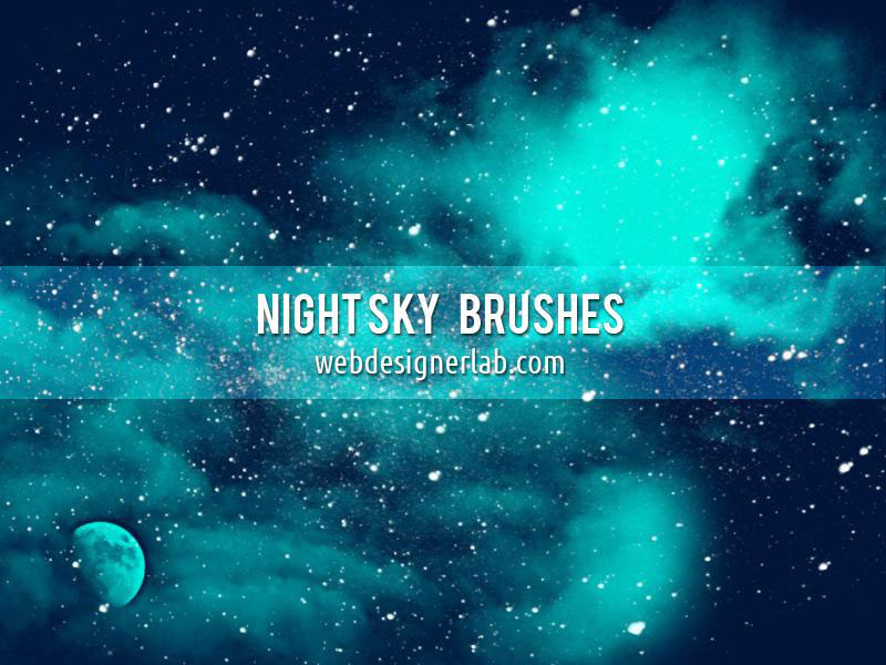 Night-Sky-and-Star-Brush-Photoshop-Space-fascination Photoshop star brushes that will make your designs better