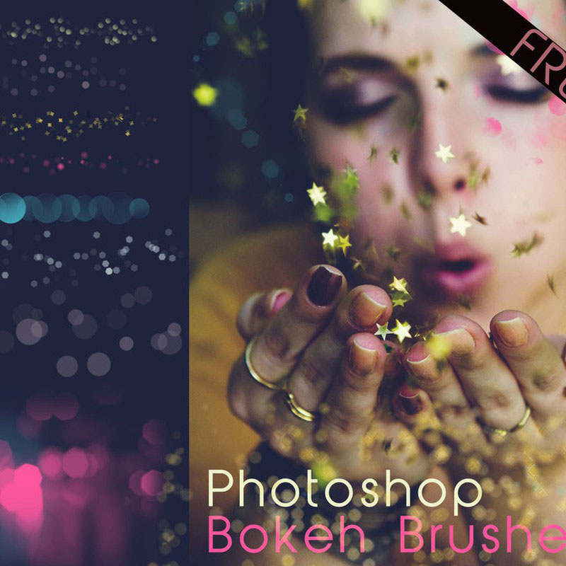 Bokeh-brushes-A-wide-gallery Photoshop star brushes that will make your designs better