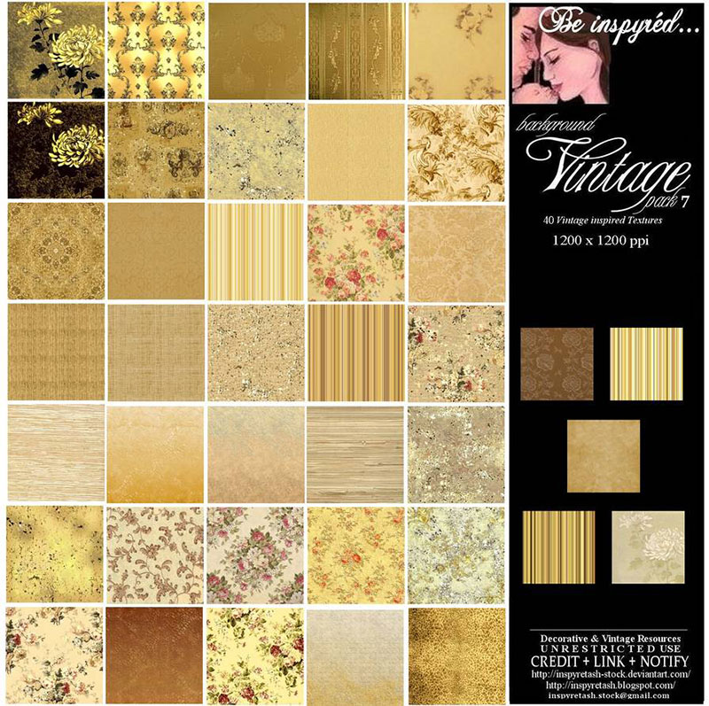 Vintage-Inspired-Textures The best retro and vintage texture examples for Illustrator and Photoshop