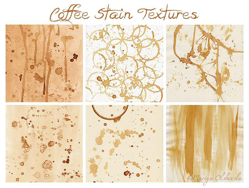 Free-Coffee-Stain-Textures The best retro and vintage texture examples for Illustrator and Photoshop