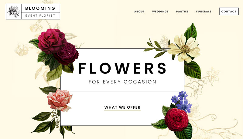 Event-florist-template The best Slider Revolution templates to create a website with