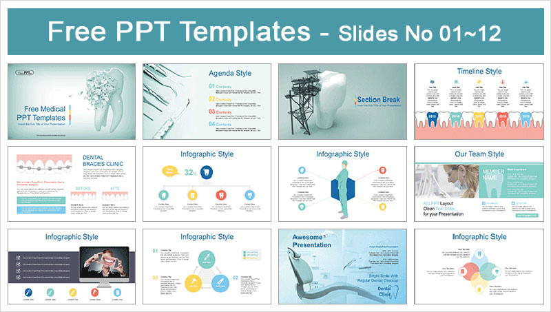 Dental-Clinic-PowerPoint-Template-Ideal-for-dentists Top notch medical PowerPoint templates collection