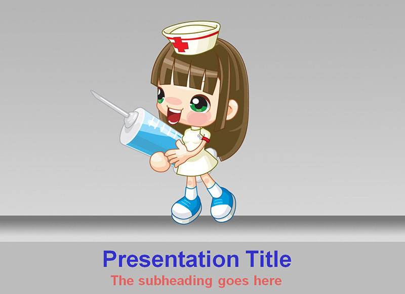 Free-Nursing-PowerPoint-Template-Cartoonish-design Top notch medical PowerPoint templates collection