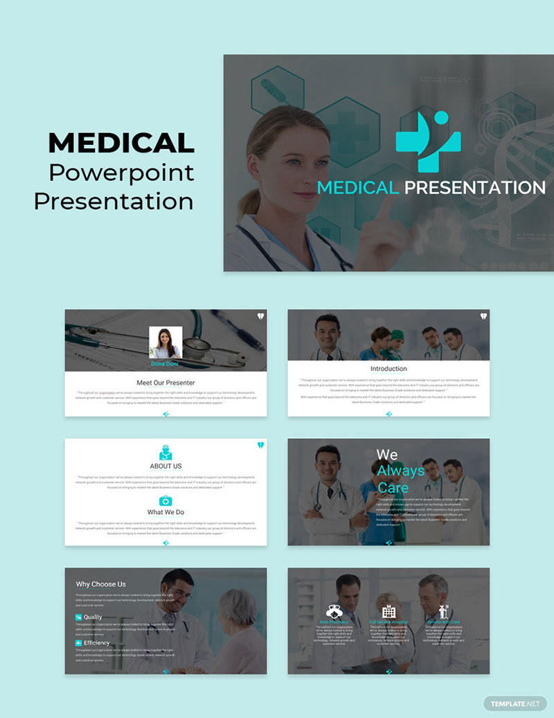 Free-Medical-Presentation-Template-For-vertical-and-horizontal-distributions Top notch medical PowerPoint templates collection
