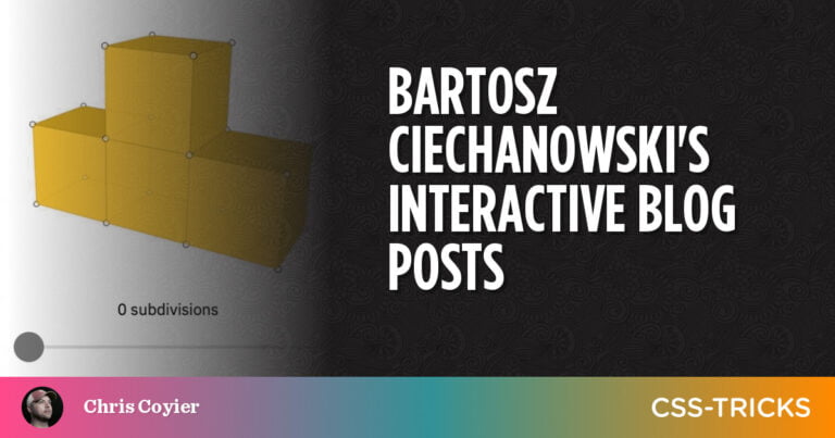 Bartosz Ciechanowski’s Interactive Blog Posts