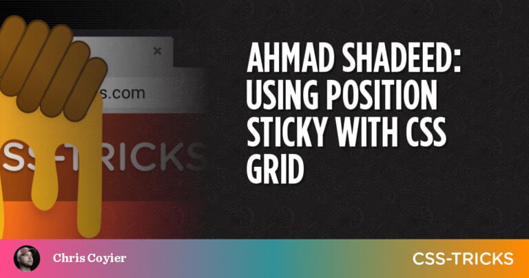 Using Position Sticky With CSS Grid