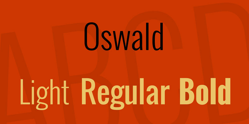 oswald-font What is a font similar to Impact? Check out these options