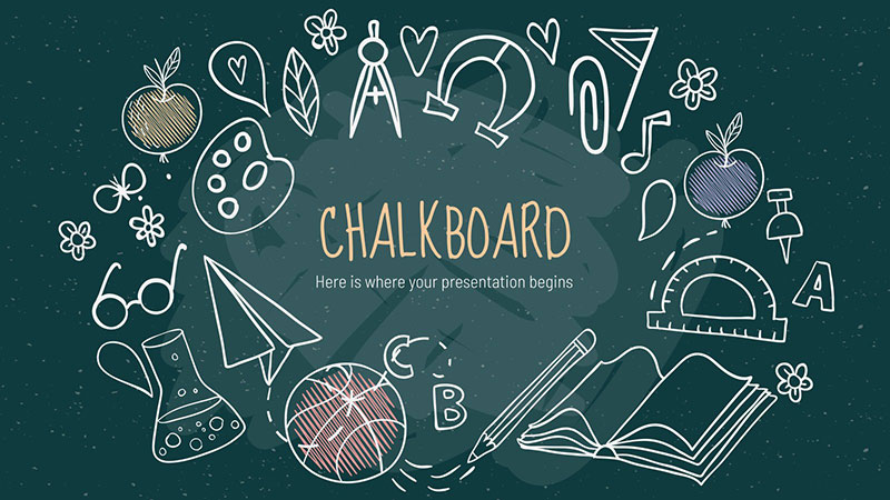 Chalkboard-Background-Presentation-A-classroom-classic The best Google Slides templates for teachers (35 Examples)