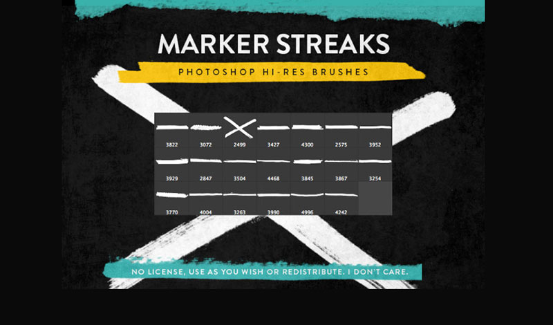 Marker-Streak-Brushes-The-smell-of-ink The best Photoshop drawing brushes that you can download