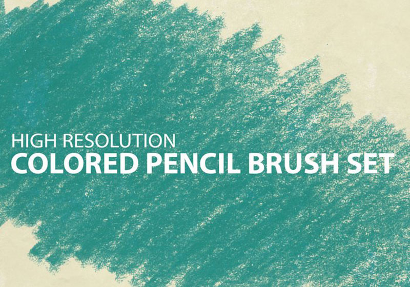 Colored-Pencil-Brush-Set-A-life-full-of-color The best Photoshop drawing brushes that you can download