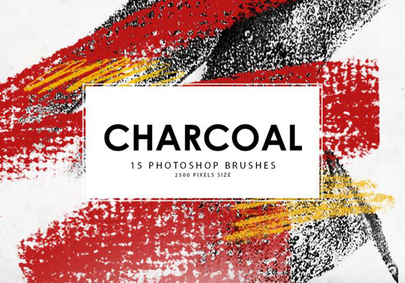 charcoal-photoshop-brushes The best Photoshop drawing brushes that you can download