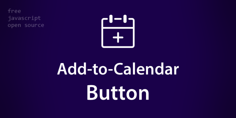 Add-to-Calendar Button UI Widget