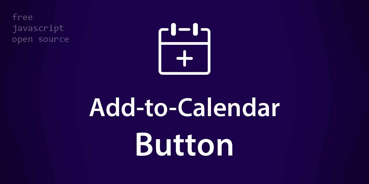 Add-to-Calendar Button banner from the GitHub repo.