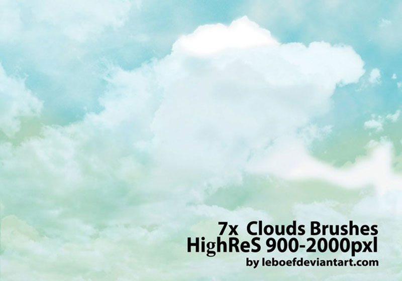 HighRes-Cloud-Brushes-Keep-the-design-simple Photoshop cloud brushes that you must have in your toolbox