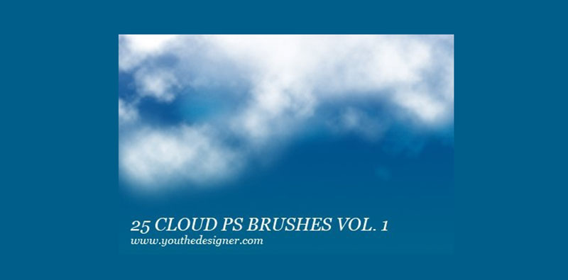 Free-Cloud-Photoshop-Brushes-Vol.-1-The-ideal-complement Photoshop cloud brushes that you must have in your toolbox