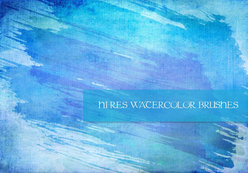 Free-Watercolor-7-Pack-For-quick-designs The best Photoshop watercolor brushes you can get online